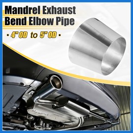 VekAuto Car Mandrel Exhaust Bend Elbow Pipe 304 Stainless Steel Concentric Reducer 4" OD to 5" OD 2pcs Auto Accessories