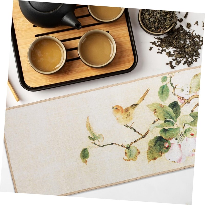 SHOWERORO Vintage Chinese Tea Towel Fleece Hand Towel Tea Napkin
