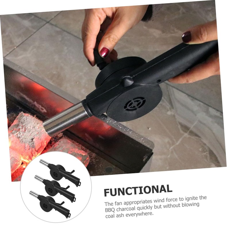 Mipcase 3Pcs Portable Hand Crank Blower for Manual Fire Blower