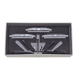 SELVA Magnifying Glasses for Watches and Jewellery Repair, with 3 Magnification Levels, up to 3.5X Magnification, Super Light, Stable, Also for Glasses Wearers with Interchangeable Magnifying Inserts