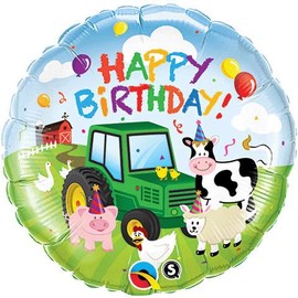 PIONEER BALLOON COMPANY B'day Barnyard Foil Pack, 18"