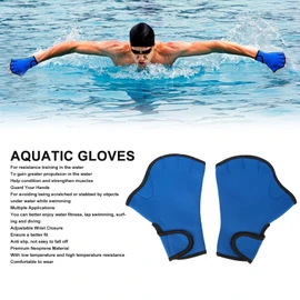 Swimming Gloves, Webbed Swim Gloves, Aqua Gloves Webbed Paddle Swim Gloves Fitness Water Aerobics and Swimming Training Gloves for Men Women Children (S)