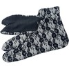 MiAn Women's Double Layer Lace Tabi Socks, Non-slip, Long Sleeves,