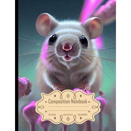 Composition Notebook College Ruled: Mouse Mix with Cell Culture - Size 8.5x11 Inch, 120 Pages