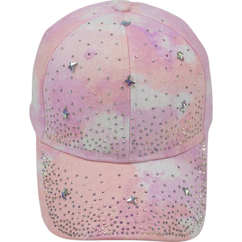 fashionchimp Women's Baseball Cap with Rhinestones 100% Cotton, Vintage Cap