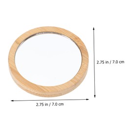 VICASKY 2sets Compact Makeup Mirrors Portable Travel Mirrors for Women Lightweight Design for Handbags Smooth Polishing for Easy Use 3pcs*2