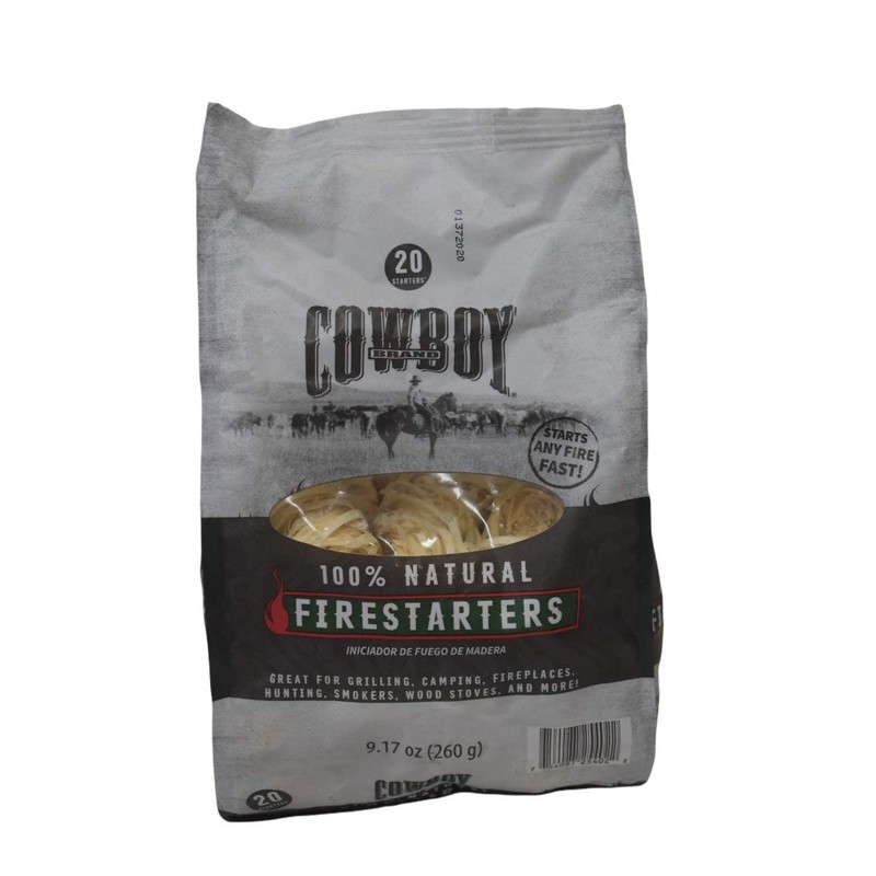 Cowboy Wood Wool 20 Pack Firestarters, Quantity 1