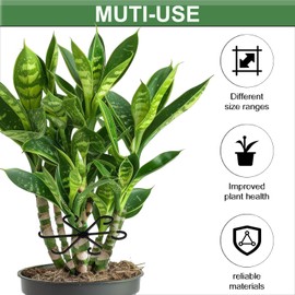 8PCS Plant Stem Support Climbing Houseplant Support Stakes for Indoor Plants Reusable Plastic Climbing Plant Support Plant Trellis Indoor Ideal Plant Support for Thriving Growth