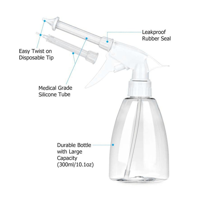 Ear Washer Cleansing Kit Conical Shaped Wax Removal 7 Nozzle