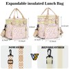 LOKASS Lunch Box for Women-16L-Insulated Lunch Bag Women, Expandable Double-layer