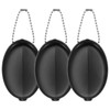 PATIKIL Rubber Coin Purse, 3 Pcs Squeeze Coin Holders with