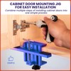 Cabinet Door Mounting Jig Hinge Hardware Easy Installation Tool Support