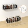 FEMELI Belt Organizer, Acrylic Belt Storage for Closet with Dust