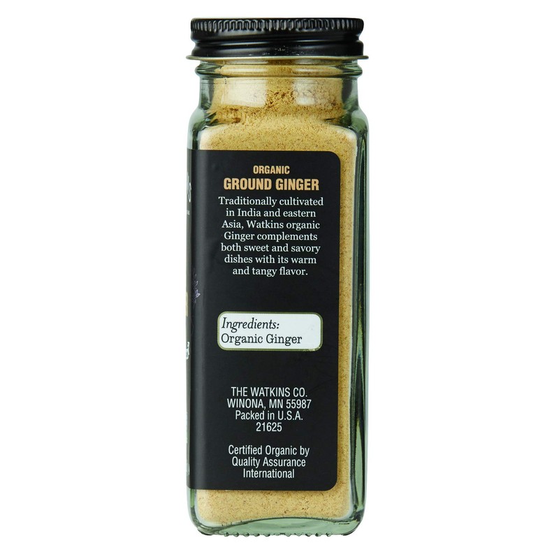 Watkins Gourmet Organic Spice Jar, Ground Ginger, 2.0 Oz., 2