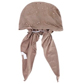 6 Pcs Rhinestone Women Head Scarf Stretchy Head Wrap Bandana Beanie Pre Tied Durag Turban Cap Skull Cap Headbands