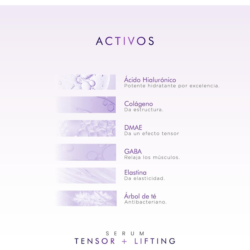 PUREZA NATUR Suero facial Efecto Tensor Lifting con Gaba Y