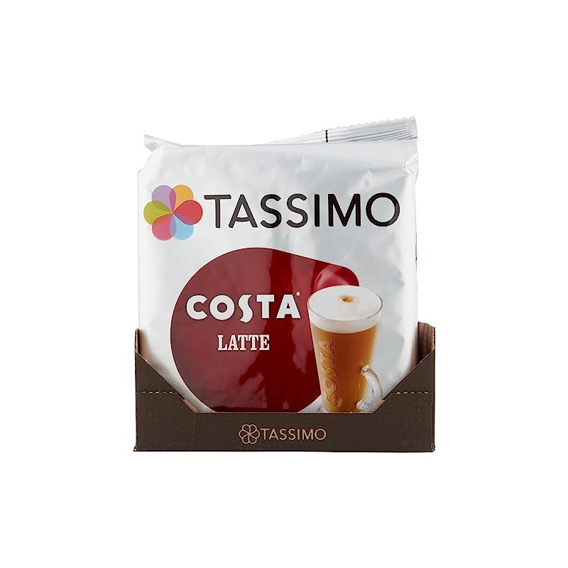 Tassimo Costa Latte Coffee Pods 1x 8