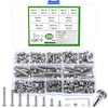 280 Piece M6 Screws Set, Pan Head Allen Screws Nuts