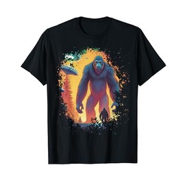 UFO Bigfoot Costume Cryptid Monster Outfit T-Shirt