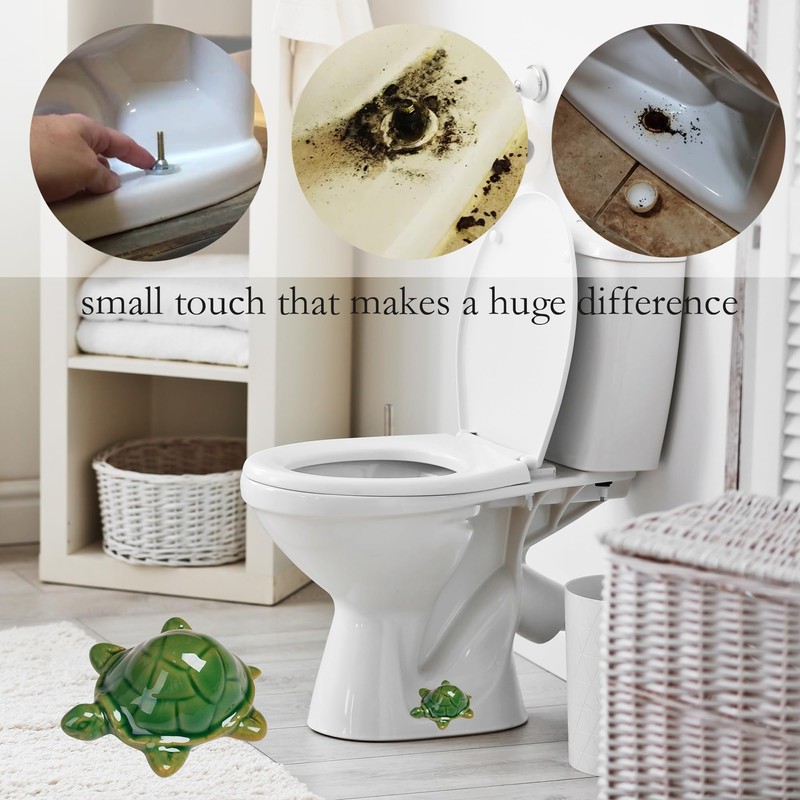 ZUNON Toilet Bolt Caps, Decorative Toilet Bolt Covers, Ceramic Cute