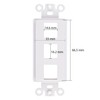 Chaosss &. QuickPort Decora Keystone Insert, 3 Port, 20 Pack