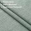 Joydeco Linen Curtains 84 inch Length 2 Panels Set Burg