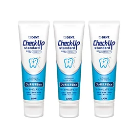 [NEW] Lion Cream Dent Check Up Standard, 4.8 oz (135 g) (3 Bottles)