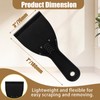 Flexible Plastic Putty Knife Set, 6pcs Scraper for Spackling