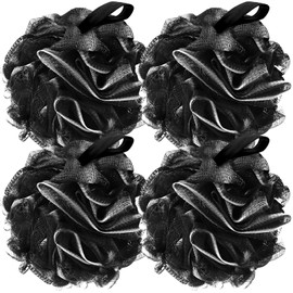 FARMOGA Bath Loofah Sponge Back Scrubber Shower Sponge Soft Mesh Exfoliator Pouf Shower Ball Bath Sponges for Women and Men Bath Accessories