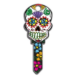 Lucky Line Sugar Skull House Key Blank, KW1/11, 1 Key