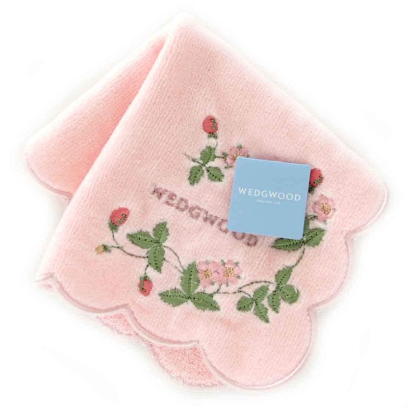 Wedgwood Wild Strawberry Mini Towel Handkerchief 5201 Pink