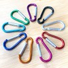 Merrowstore Carabiner, Aluminum, 10 Pieces, Gourd Shape, Length 1.8 inches