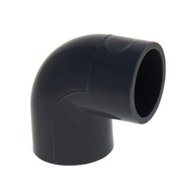 MroMax 20mm PVC Pipe Fitting Elbow, Conduit Fittings, 5pcs Elbow Pipe Connector Gray