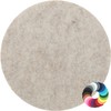 Round Placemat Felt Coaster in 35 cm, Camel Hair (HF047)