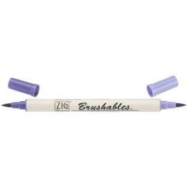 Zig Memory System Brushables Dual Tip Marker, Pure Violet
