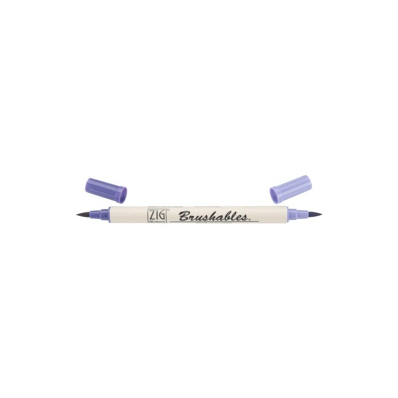 Zig Memory System Brushables Dual Tip Marker, Pure Violet