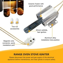 316489403 316489400 5304462661 Gas Oven/Stove Igniter for Frigidaire FGGF3058RFC FGGF3058RFD FGGF3058RWA FGGF3058RWB FGGF3058RWC FGGF3058RWD by Acupress