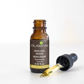 Rusens - Aceite Regenerante y Antiedad de Argán Orgánico y Rosa mosqueta 100% natural, Disminuye Líneas de Expresión y Regenera la Piel