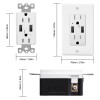 Homelife Wall Outlets with USB Ports 3.6A Tamper Resistant Electrical