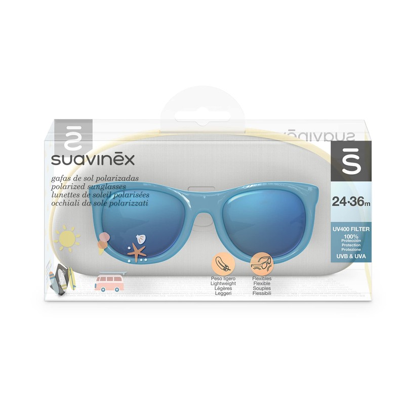 SUAVINEX Boys Gafas de Sol Sunglasses Blue 2-3 Years