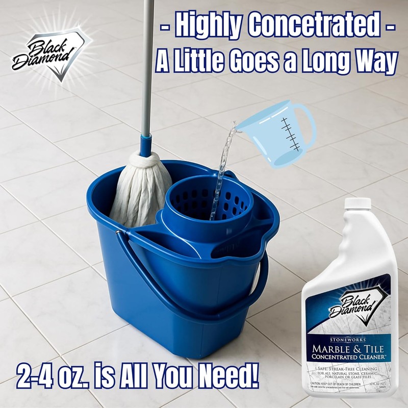 Black Diamond Stoneworks Marble & Tile Floor Cleaner Concentrate, pH