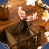 WILLBOND 2 Pieces Chinese Wooden Hair Sticks Retro Wooden Hairpins