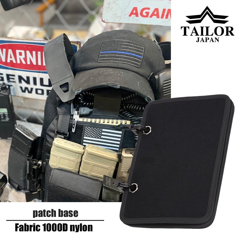 TAILOR JAPAN Patch Base, Patch Holder, Velcro Board, 1000D Nylon