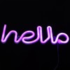 LED Neon Sign Hello Letters Neon Light Wall Decor for