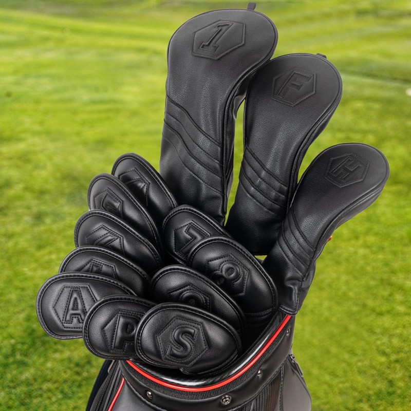 Golf Iron Covers Magnetic Wedge Cover Club Head Cover Set