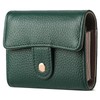 GOIACII Women's Credit Card Holder RFID Blocking Genuine Leather Dark