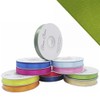 25M Single roll of Double Faced Satin Ribbon 3mm, 6mm, 10mm, 16mm Widths (Olive Green, 10mm)