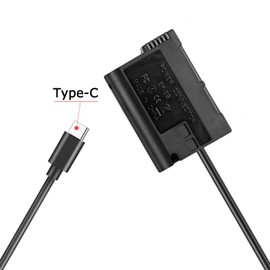 Raeisusp Type-c Spring Cable EP-5B DC Coupler EN-EL15 EN-EL15a Dummy Battery USB-C Cable Kit for Nikon Z7 Z6 Z5 D500 D600 D750 D800 D7200 D7500 Cameras