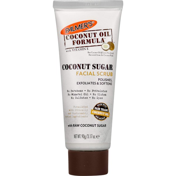 Palmer's Coconut Oil Formula Coconut Sugar Facial Scrub Exfoliator | 3.17 Ounces