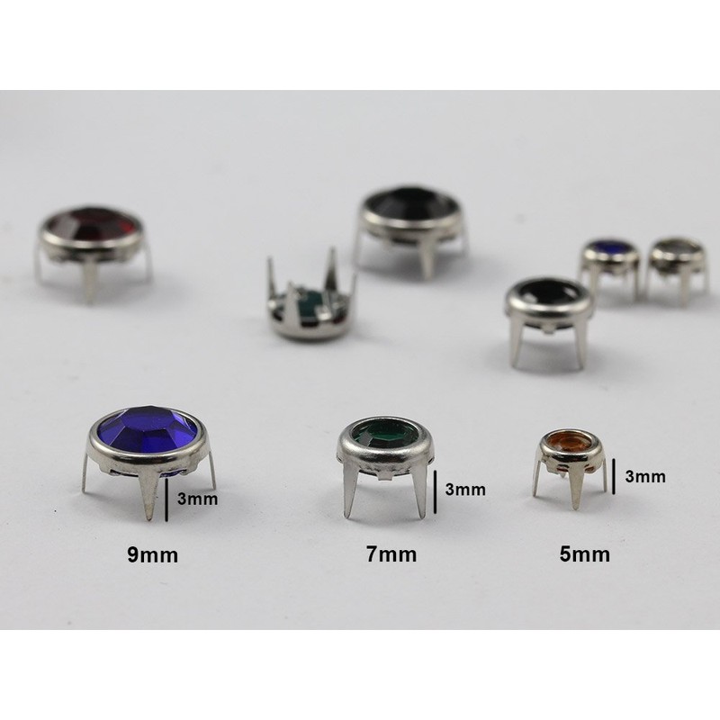 Allstarco 7mm BeDazzler Rhinestone Size 30-100pcs Sapphire